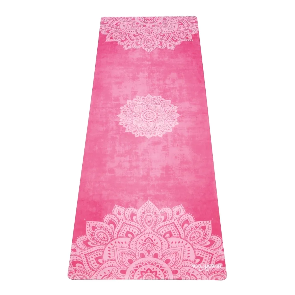 【Yoga Design Lab】Combo Mat 天然橡膠瑜珈墊3.5mm - Mandala Rose(超細纖維絨面瑜珈墊)