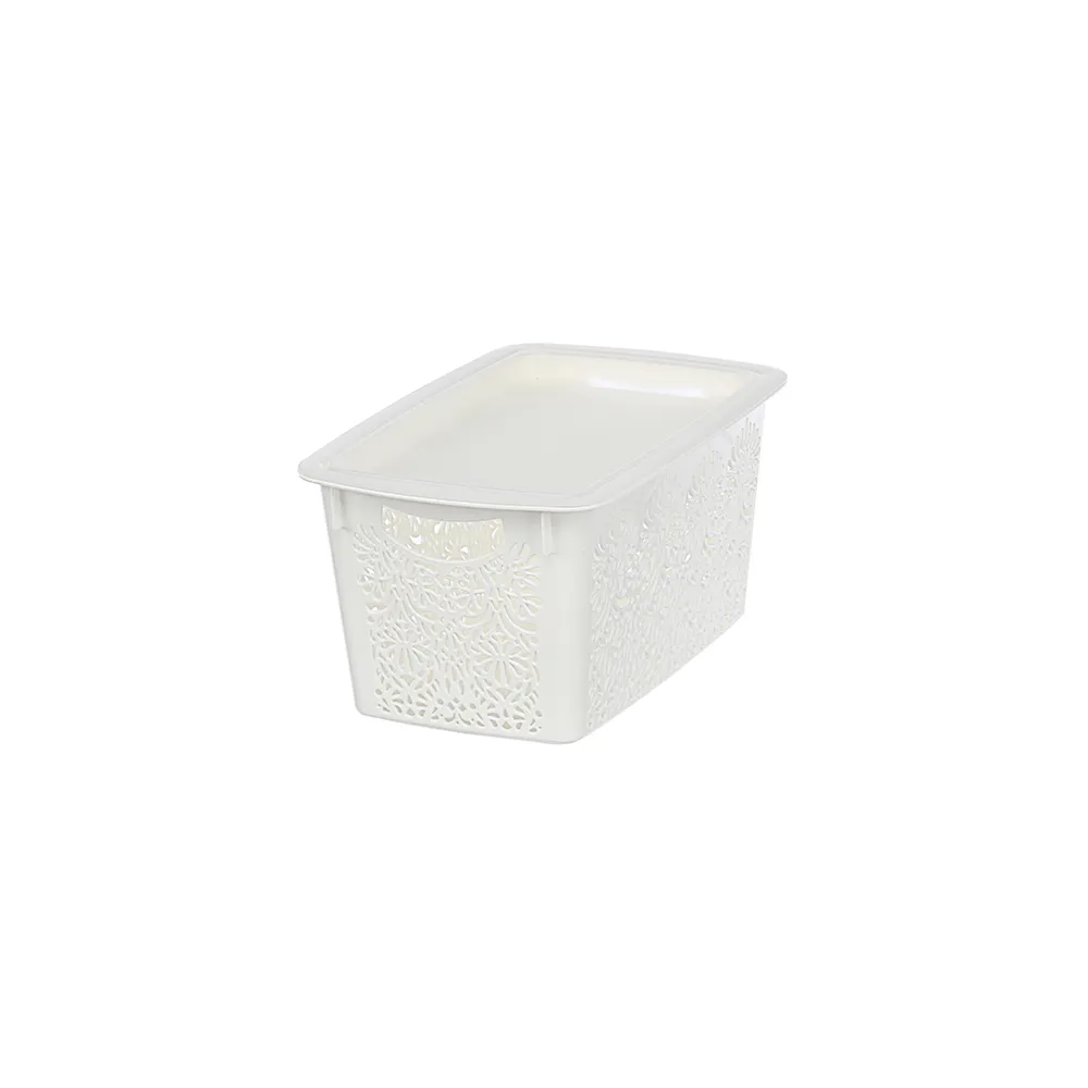 【KEYWAY 聯府】哲學家收納籃-5入組合-3中2小(附蓋 置物籃 MIT台灣製造)
