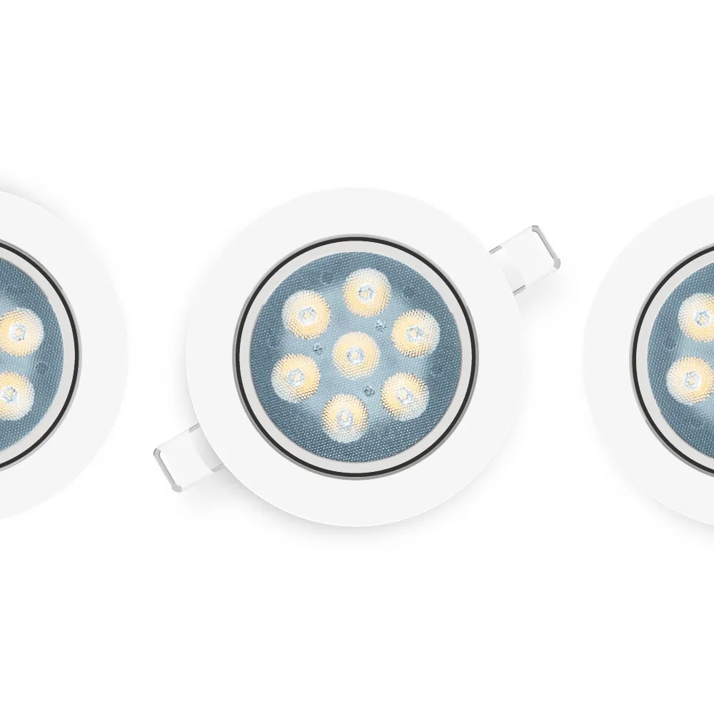 【金亮】4入組｜5W LED投射崁燈 全光譜 開孔7.5cm(高演色性、可調角度、聚焦、快速接頭)