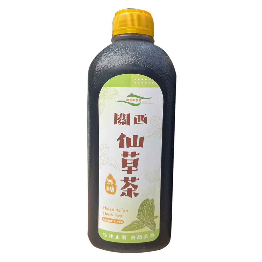 【農會】關西農會 無糖仙草茶禮盒960mlX6瓶(無糖配方) 伴手禮 年節禮盒