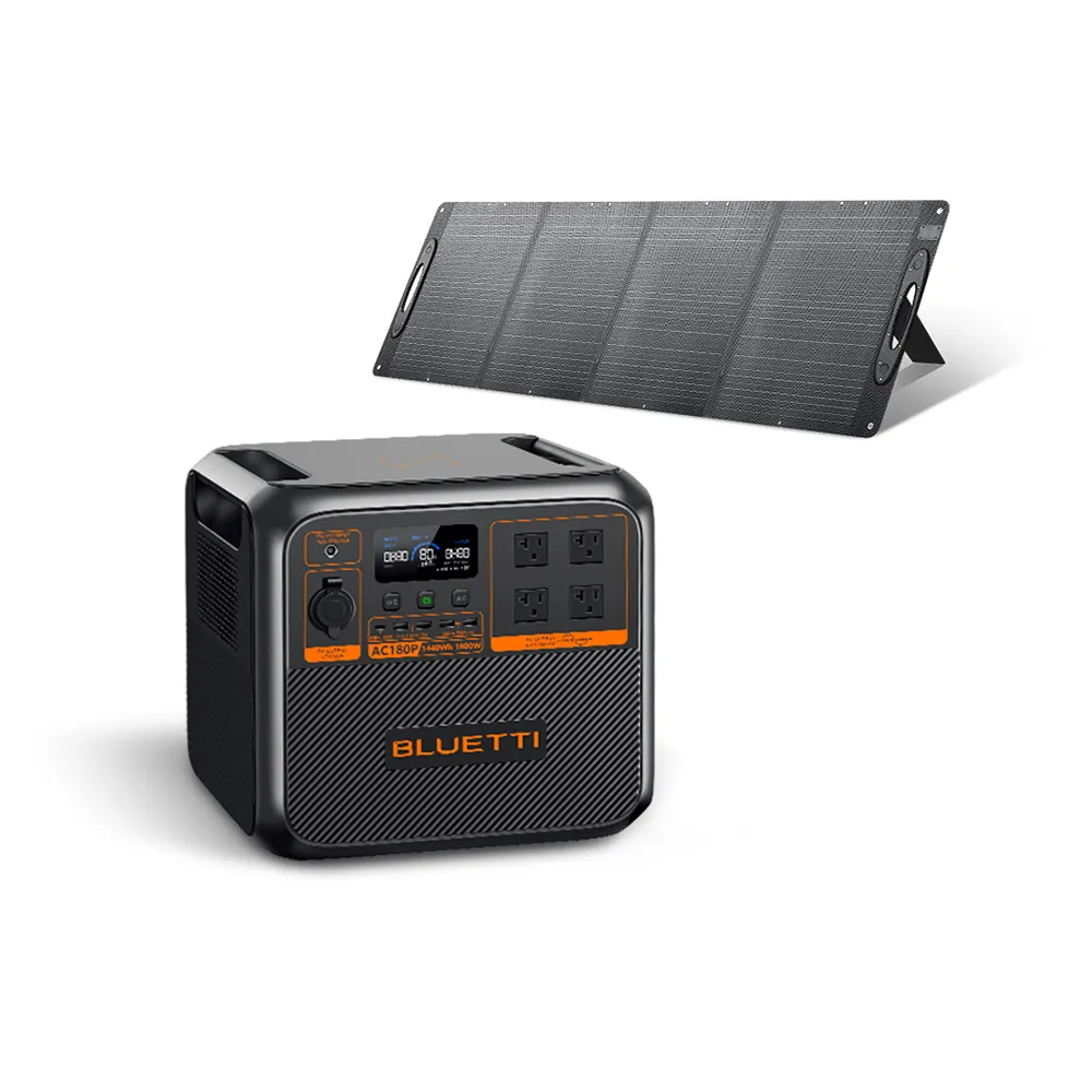 【BLUETTI】1800W 電吉拉儲能電源+200W太陽能板(戶外行動電源／行動電站／移動電源／露營電源)