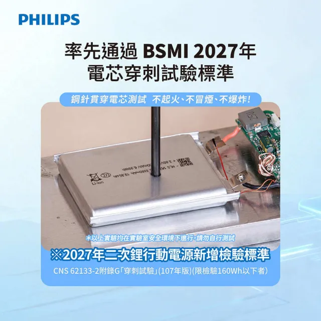 【Philips 飛利浦】GoodCube Qi2磁吸自帶線半固態行動電源 (DLP9221S) 霧黑/霧藍 (贈Netac 收納包)