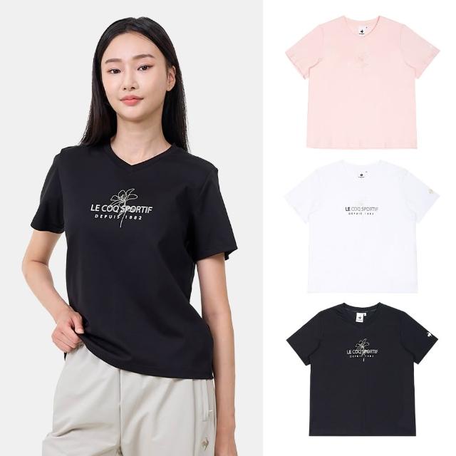 【LE COQ SPORTIF 公雞】短袖T恤 女款 3色 LWY22001