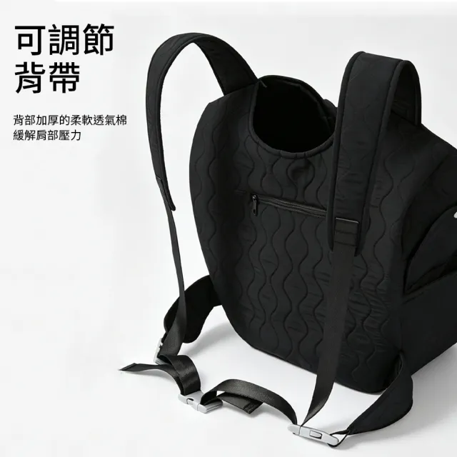 【Petfun】寵物外出背包 貓咪胸前包 透氣寵物背包 雙肩貓包 便攜透氣胸背袋 貓咪外出用品 旅行遛寵必備