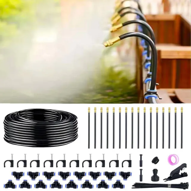 【AnDa 安達】萬向噴頭自動澆花灑水器可調微霧化灌溉降溫加濕快插霧化灌溉套裝