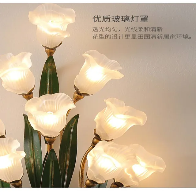 美式復古壁燈 法式田園牆燈 現代簡約床頭燈 客廳電視牆臥室裝飾照明燈具