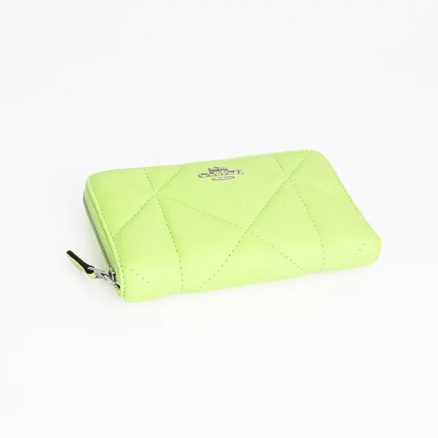 【COACH】展示品8卡拉鍊中夾(萊姆綠)