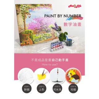 【ArtLife 藝術生活】95340 浪漫度假 40*50CM*三幅組(數字油畫 DIY DIY數字油畫 交換禮物 畫畫玩具)