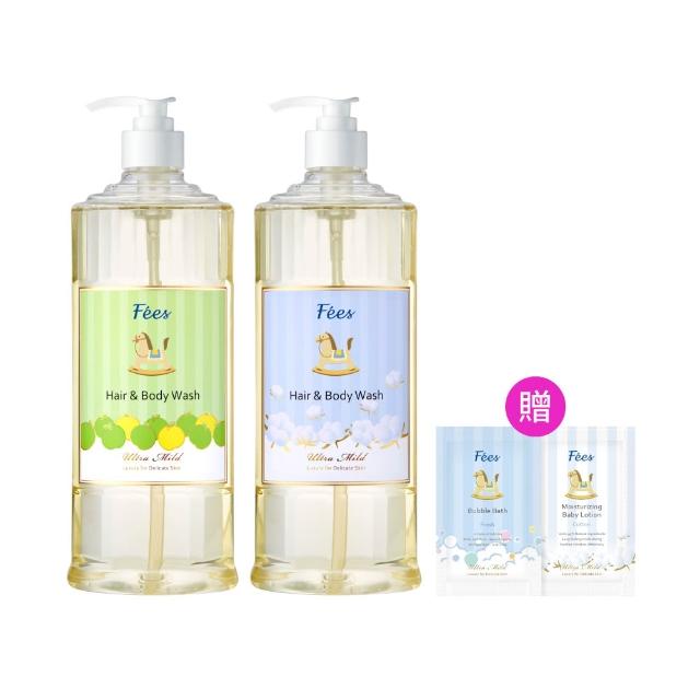 【Fees 法緻】嬰兒柔護洗髮沐浴精600ml 2入組