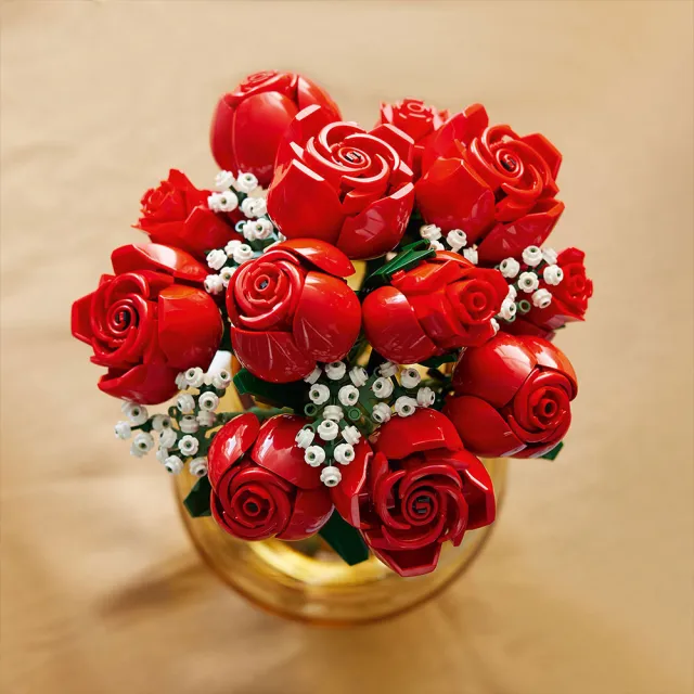【LEGO 樂高】Botanicals 10328 玫瑰花束(情人節禮物 永生花 居家裝飾 室內植物 禮物 玩具 積木 送禮推薦)
