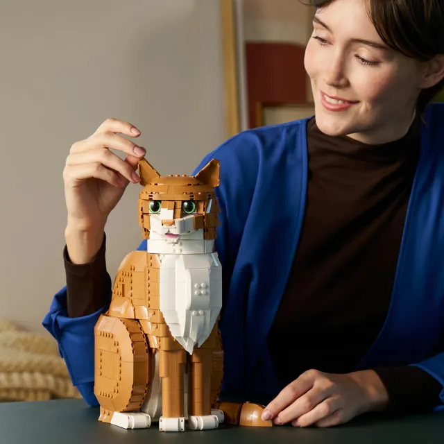 【LEGO 樂高】Ideas 21376 橘貓(動物玩具 玩偶 模型 收藏品 貓奴積木 益智 禮物 居家擺飾 送禮推薦)