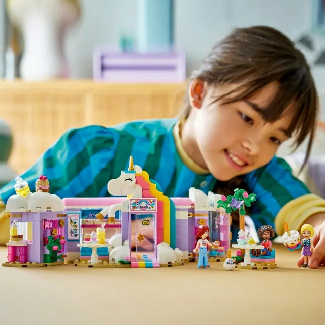 【LEGO 樂高】Friends 42684 獨角獸夢幻咖啡廳(娃娃屋 家家酒 互動玩具 兒童玩具 角色扮演 益智積木 禮物)