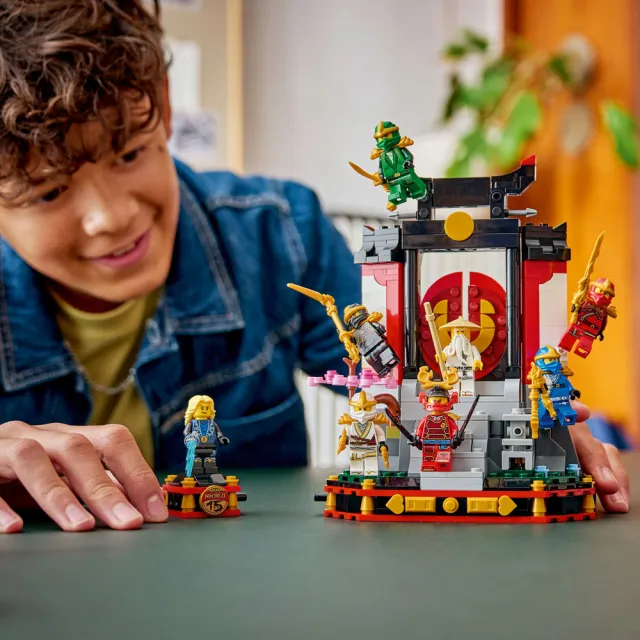 【LEGO 樂高】旋風忍者系列 71866 忍者角色擺飾 15 週年紀念版(機器人 兒童玩具 人偶 模型 積木 禮物 周邊)