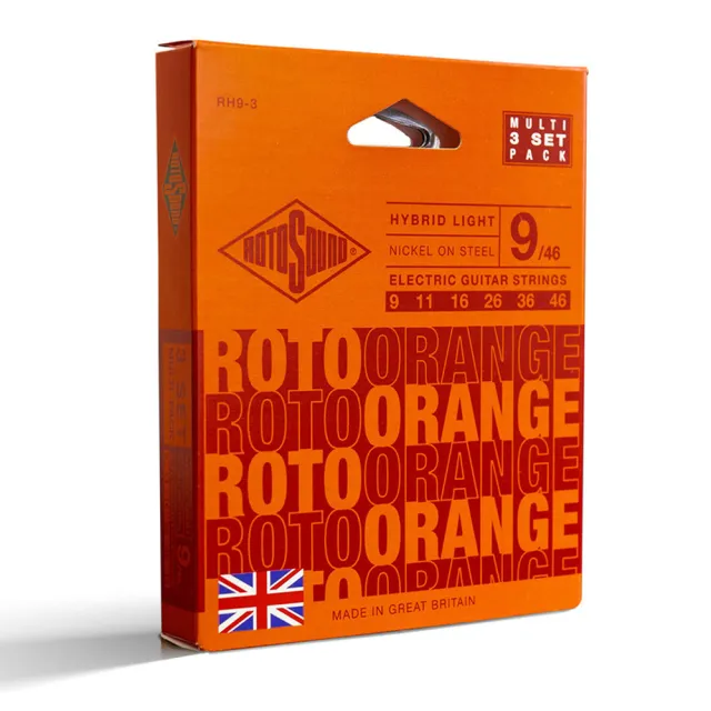 【ROTOSOUND】電吉他弦 09-46|RH9|鍍鎳電吉他弦|三入組|英國製造