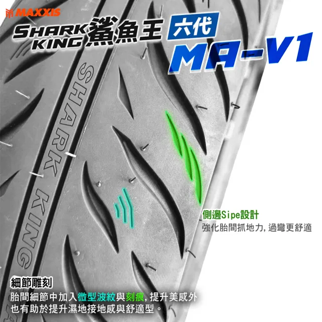 【CST 正新輪胎】鯊魚王六代 MAV1 城市通勤胎 10吋機車輪胎(100/90-10 61J MAV1)