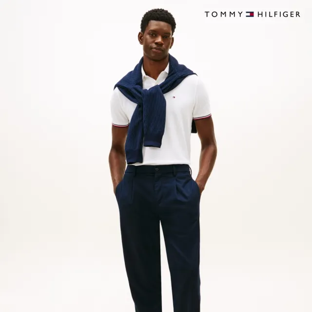 【TOMMY HILFIGER】官方旗艦館Winston 吸濕排汗 Polo 衫_白色