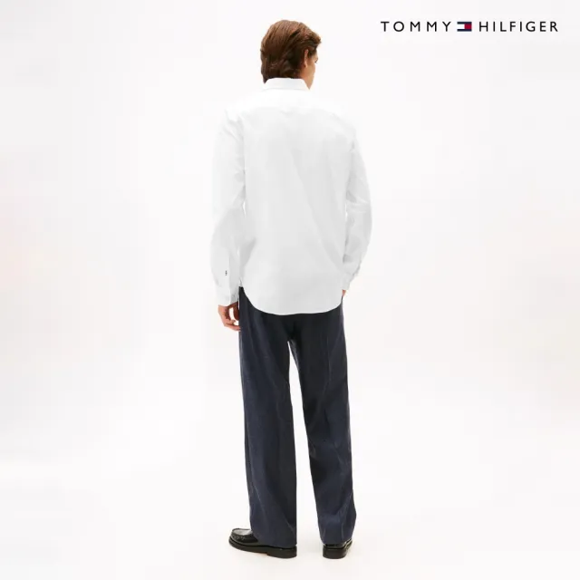 【TOMMY HILFIGER】官方旗艦館彈力標準版型牛津襯衫_裸色