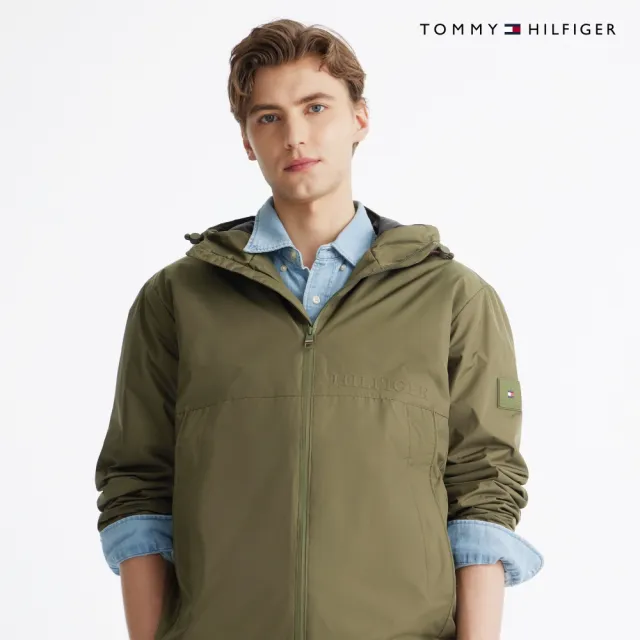 【TOMMY HILFIGER】官方旗艦館鋪棉風衣_綠色
