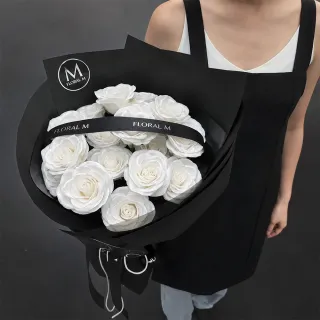 【Floral M】經典的愛大型香水玫瑰花束(情人節花束/告白禮物/求婚花束/鮮花花禮/香水花束/生日花束)