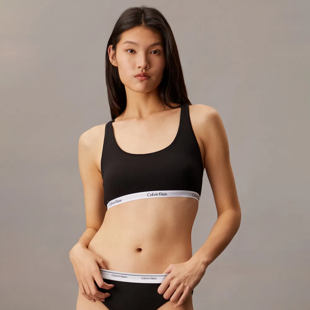 【CALVIN KLEIN】官方旗艦館 CK Carousel 薄墊輕盈胸圍_黑色