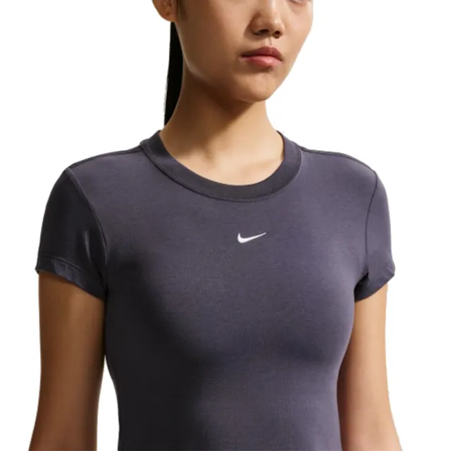 【NIKE 耐吉】圓領短袖T恤 AS W NSW NK CHLL KNT MD CRP 女 - FV5509014