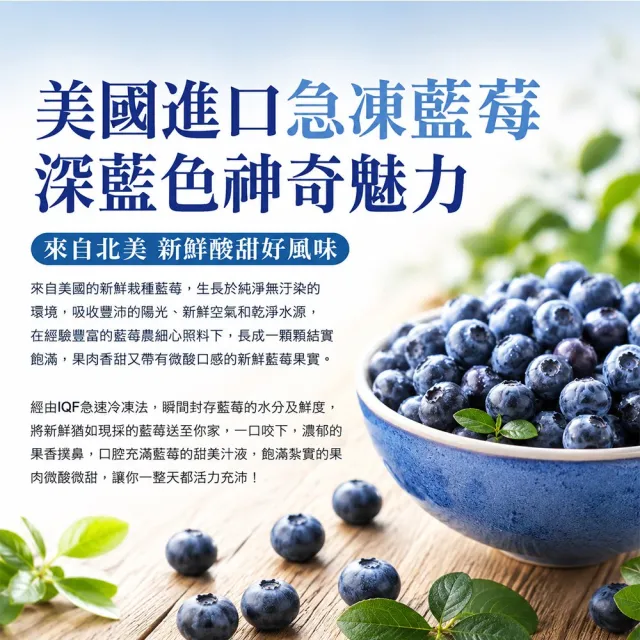 【幸美生技】(夾鏈新包裝)冷凍栽種藍莓2包組1kgx2包 美國原裝 (送驗A肝/諾羅/農殘/重金屬 檢驗通過)