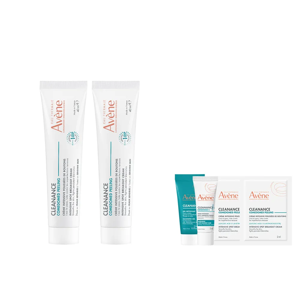 【Avene 雅漾】官方直營 A醛淨痘大容量分享組(淨痘精華40mlx2)