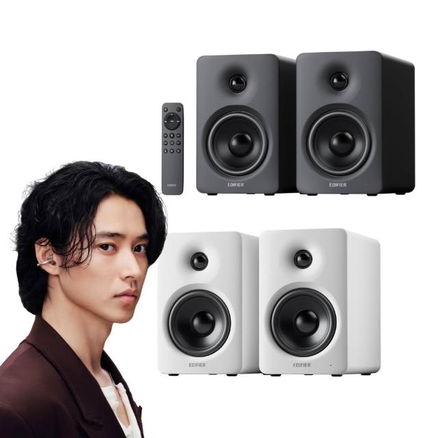 【EDIFIER】M90 2.0藍牙喇叭（HDMI eARC 輸入｜Hi-Res 音質雙認證｜無線遙控器｜電視電腦喇叭｜專屬APP）
