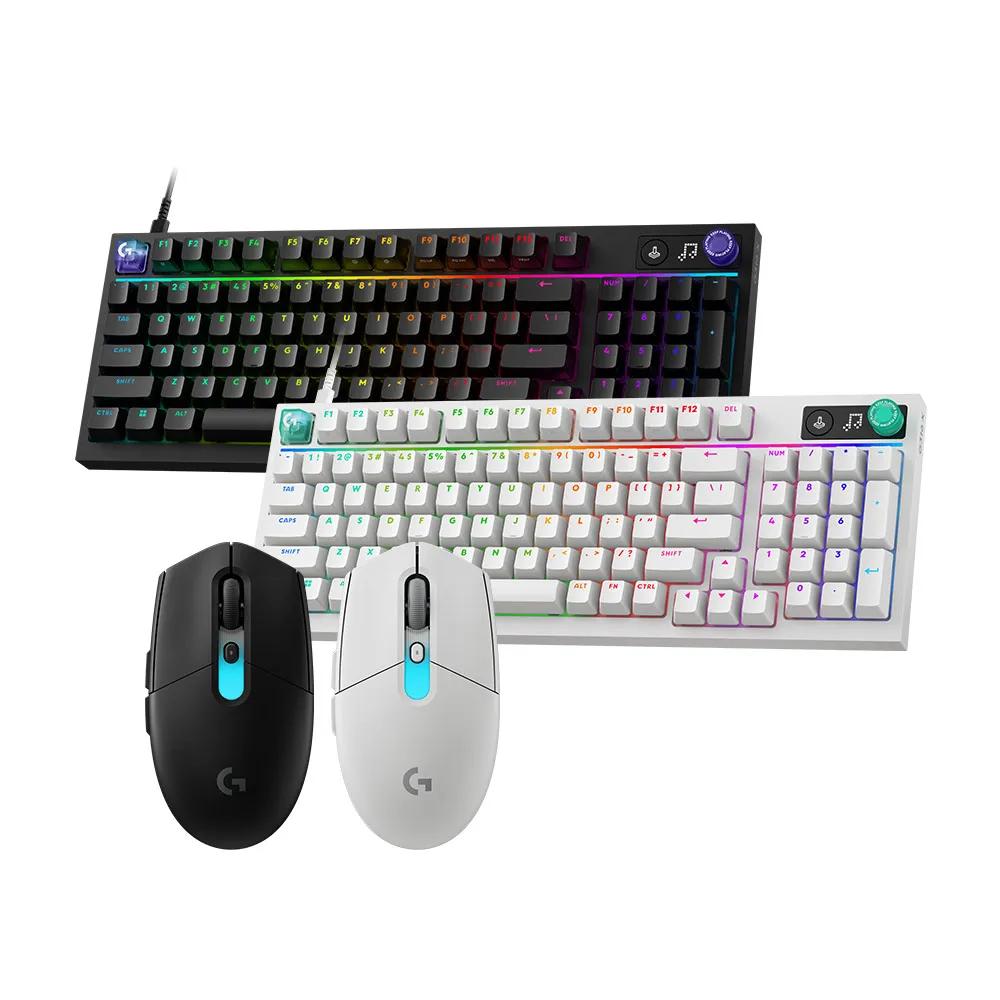 【Logitech G】G304 X SUPERLIGHT 無線電競滑鼠 + G316 X 98 8K有線機械電競鍵盤