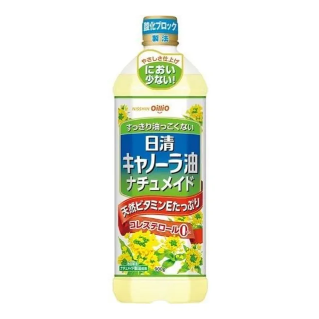 【NISSIN 日清】2罐入 oillio食用芥花菜籽油 987ml/罐 日本原裝進口食品 零膽固醇無反式脂肪 可油炸耐高溫