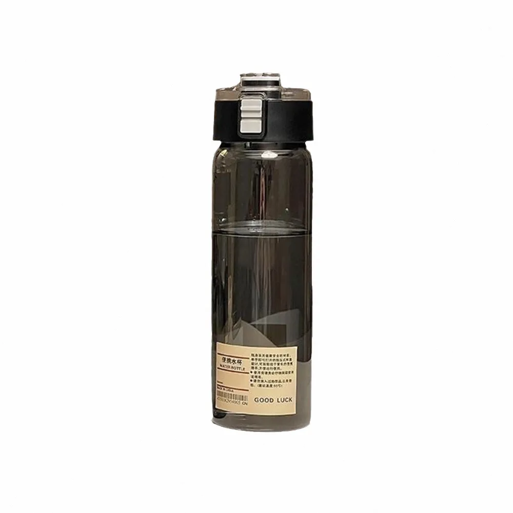 無印風透明水壺-800ml 黑白兩色(隨行杯 冷水壺 環保杯 運動水壺 無印水壺 水杯 茶隔水杯)