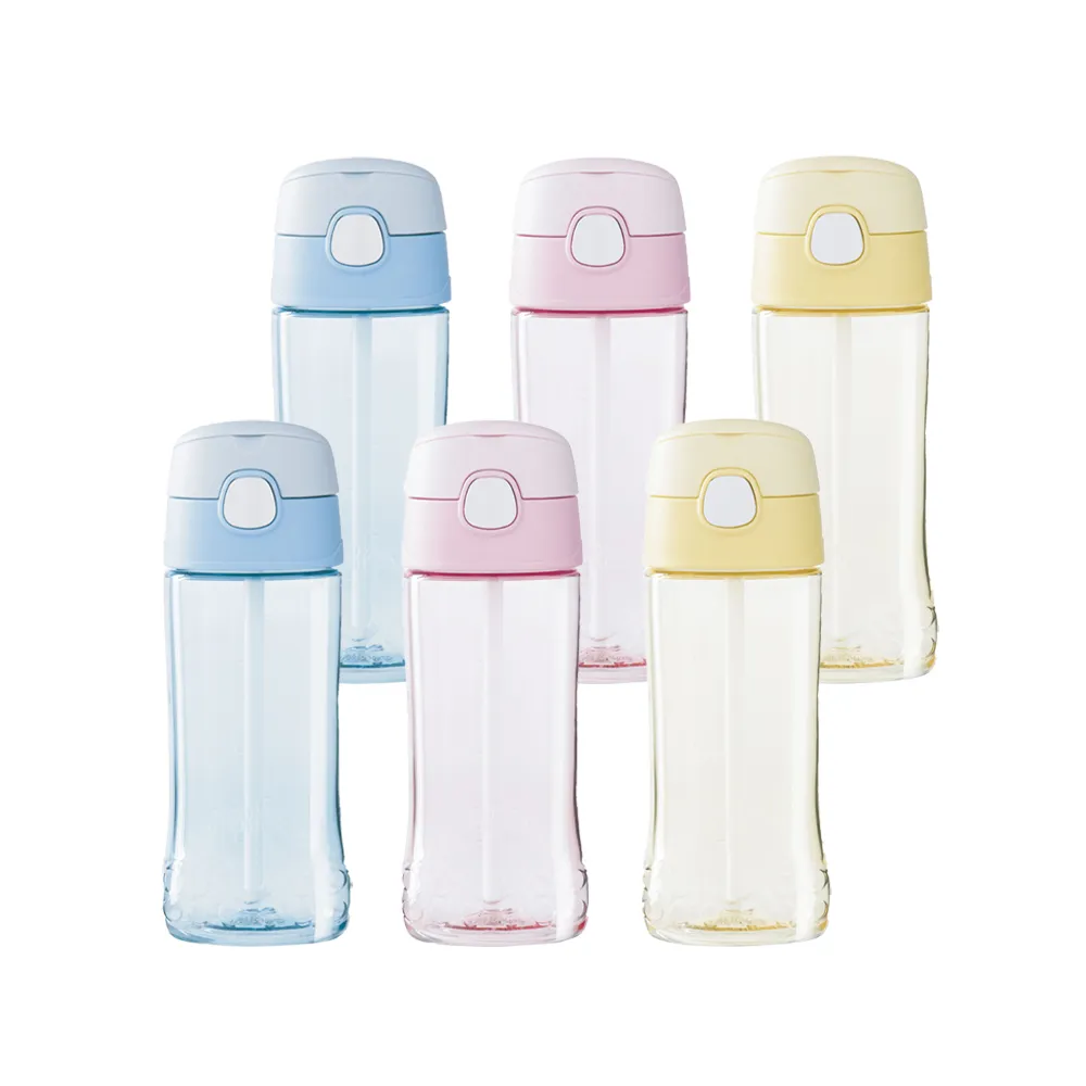 【THERMOS 膳魔師】買1送1_彈蓋吸管瓶兒童瓶450ml(F4011T)