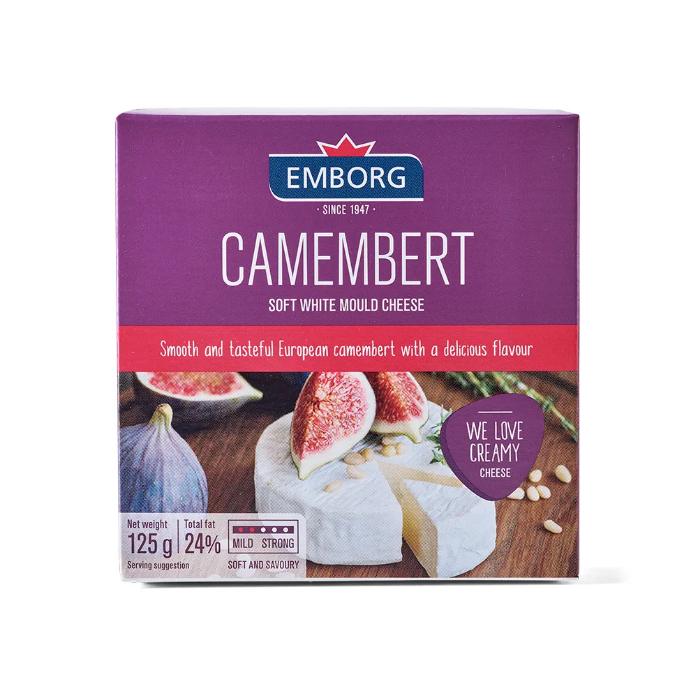 【Emborg安博格】丹麥 卡門貝爾乾酪 125g(CAMEMBERT 白黴起司 乳酪)