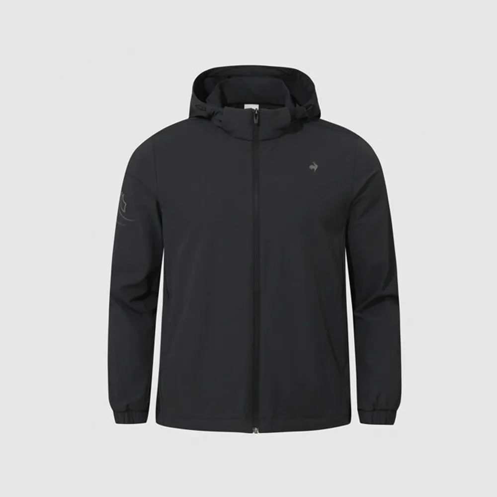 【LE COQ SPORTIF 公雞】防風外套 男款 黑色 LKX61663