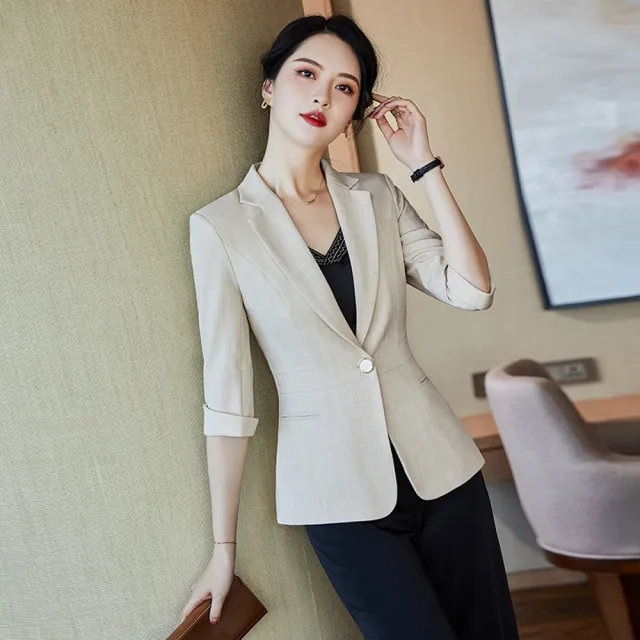 BRIGA YJE2213設計師款名媛輕薄通勤氣質女神范西服薄款修身西裝外套