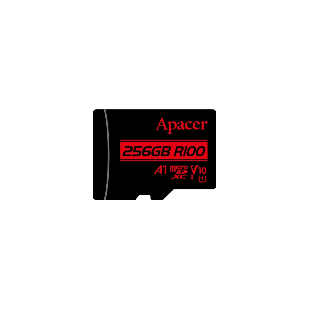 【Apacer 宇瞻】256GB MicroSDXC U1 V10 A1 R100 記憶卡(100MB/s 含轉R)