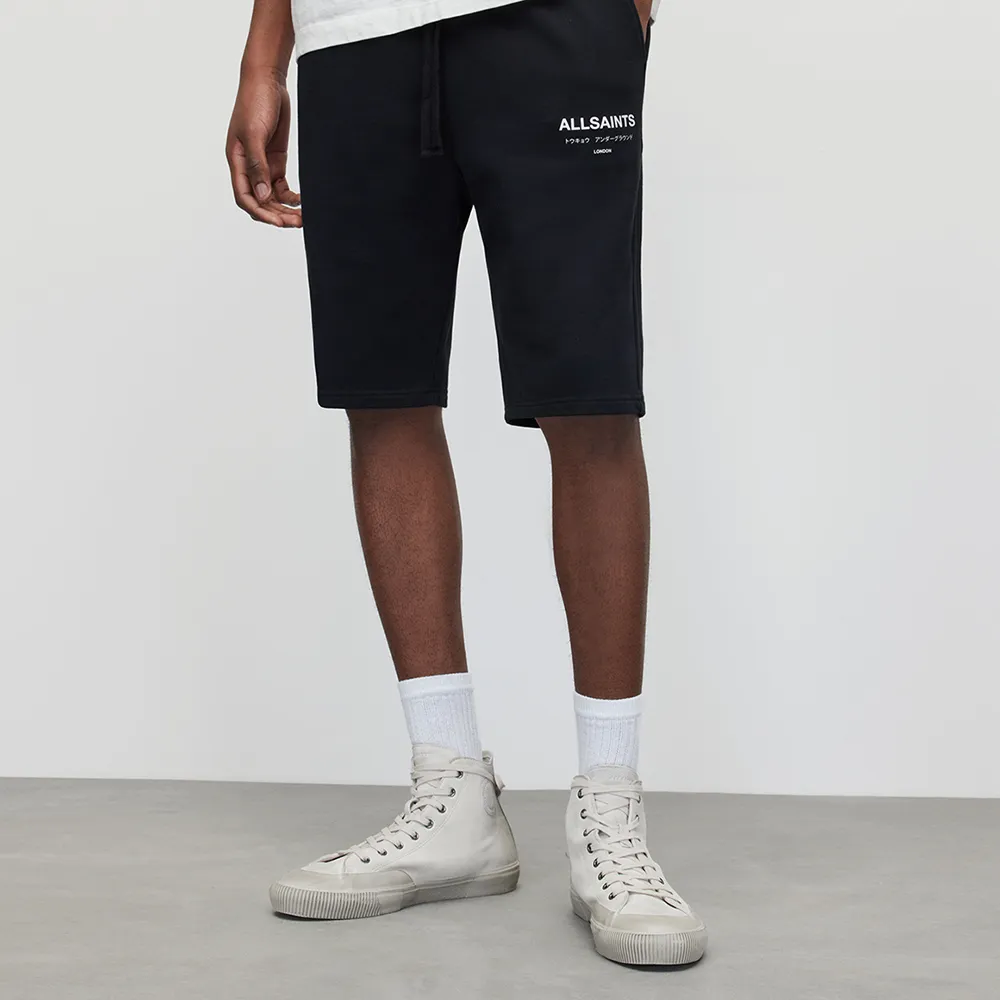 【ALLSAINTS】UNDERGROUND 純棉LOGO東京地下搖滾休閒短褲 MG256Y(直筒版型)