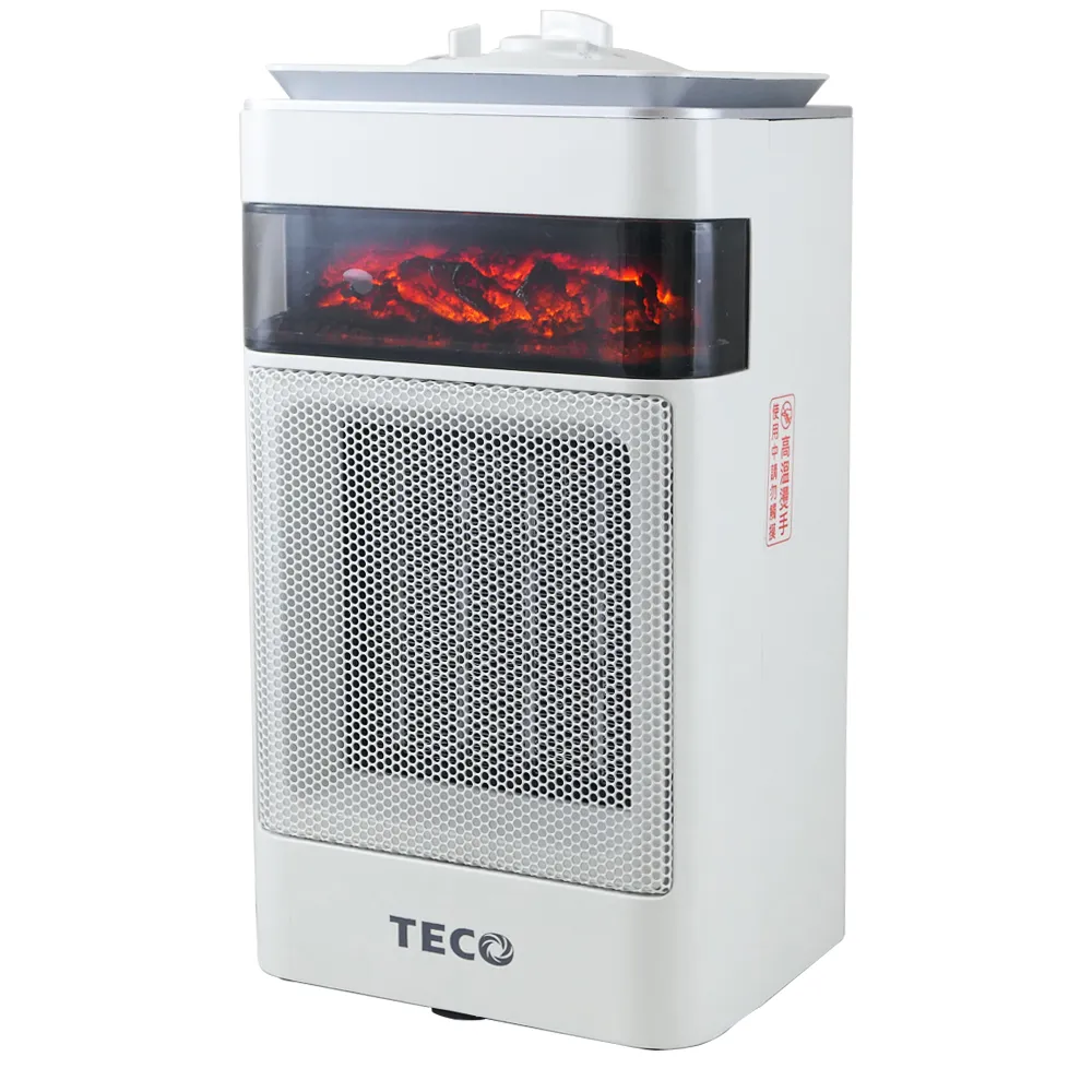 【TECO 東元】3D擬真火焰PTC陶瓷電暖器/冷暖風