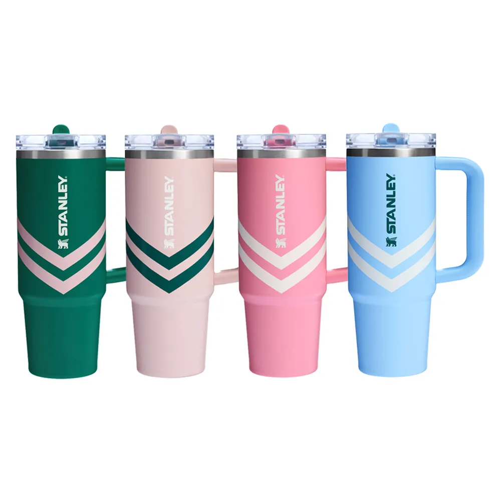 【STANLEY】官方直營 防漏吸管隨手杯 0.88L(綠洲系列/四色選)