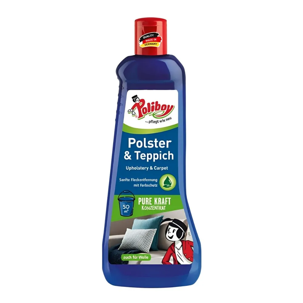 【Poliboy 德淨】地毯織物去汙清潔劑500ml*1-德國原裝(適用布家具/衣物/安全座椅/汽車腳踏墊/布製窗簾)