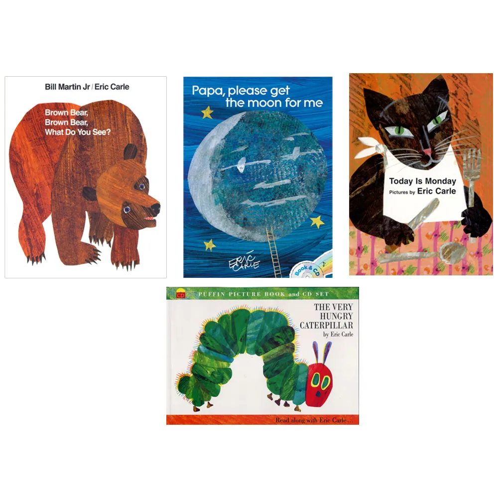 【麥克兒童外文書店】Eric Carle 經典故事有聲書(英文繪本+CD)