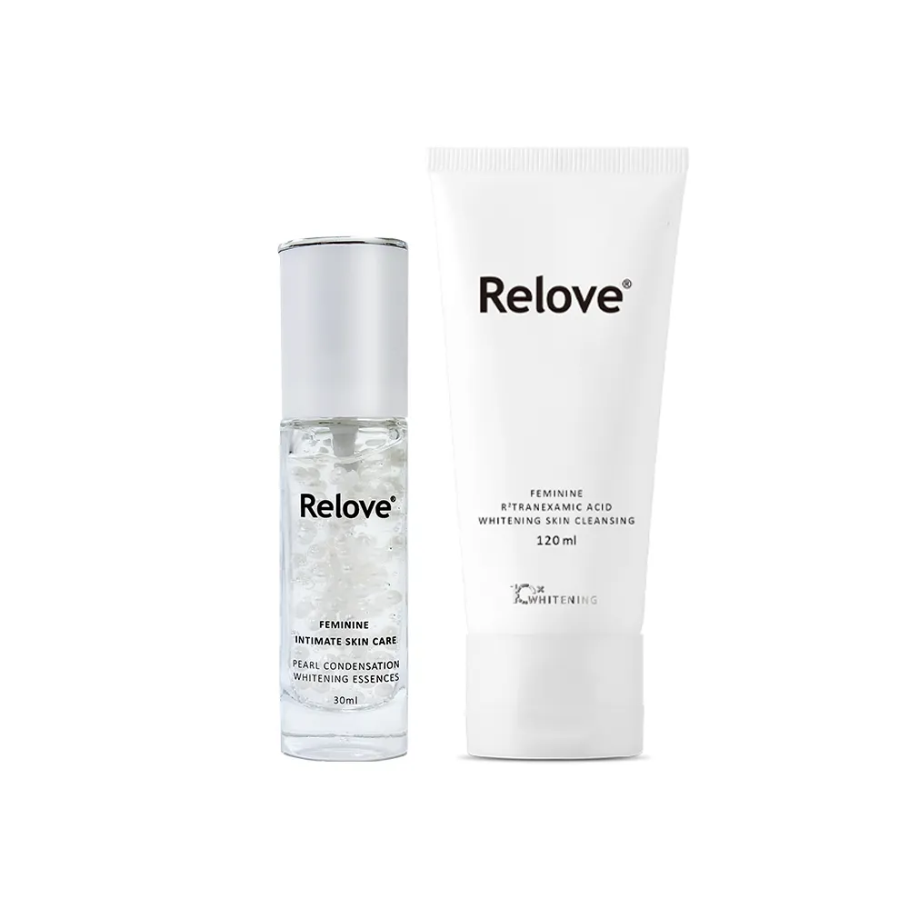 【Relove】私密雙效奇蹟嫩白組(私密美白賦活晶球凝露EX升級版+菸鹼醯胺私密美白清潔凝露)