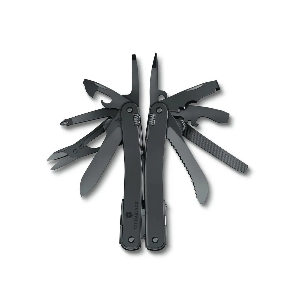 【VICTORINOX 瑞士維氏】Swiss Tool MXBS工具鉗 105mm/24用/黑(3.0226.M3N)
