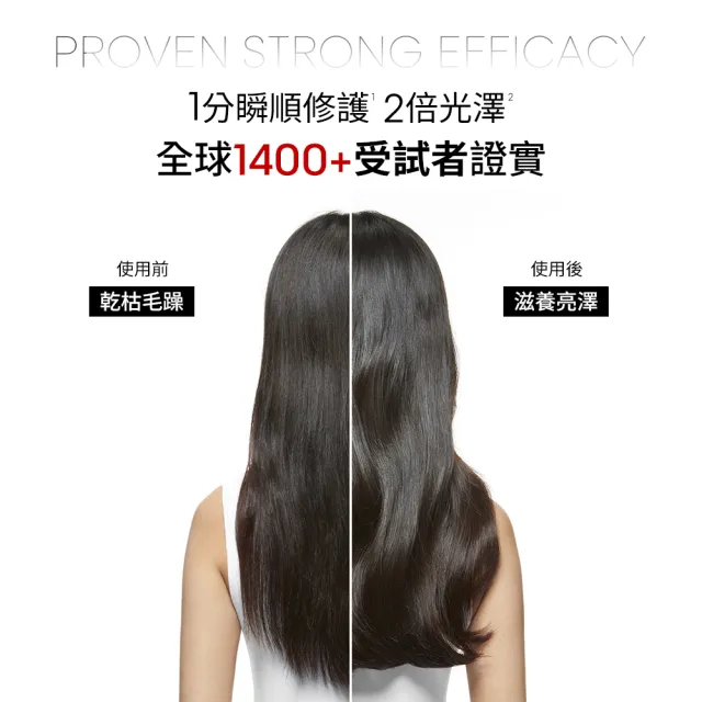 【L’OREAL 巴黎萊雅PRO】絲漾博吸金喚彩髮膜 250ml(瞬順髮膜/護髮/柔順/抗毛躁/髮膜)