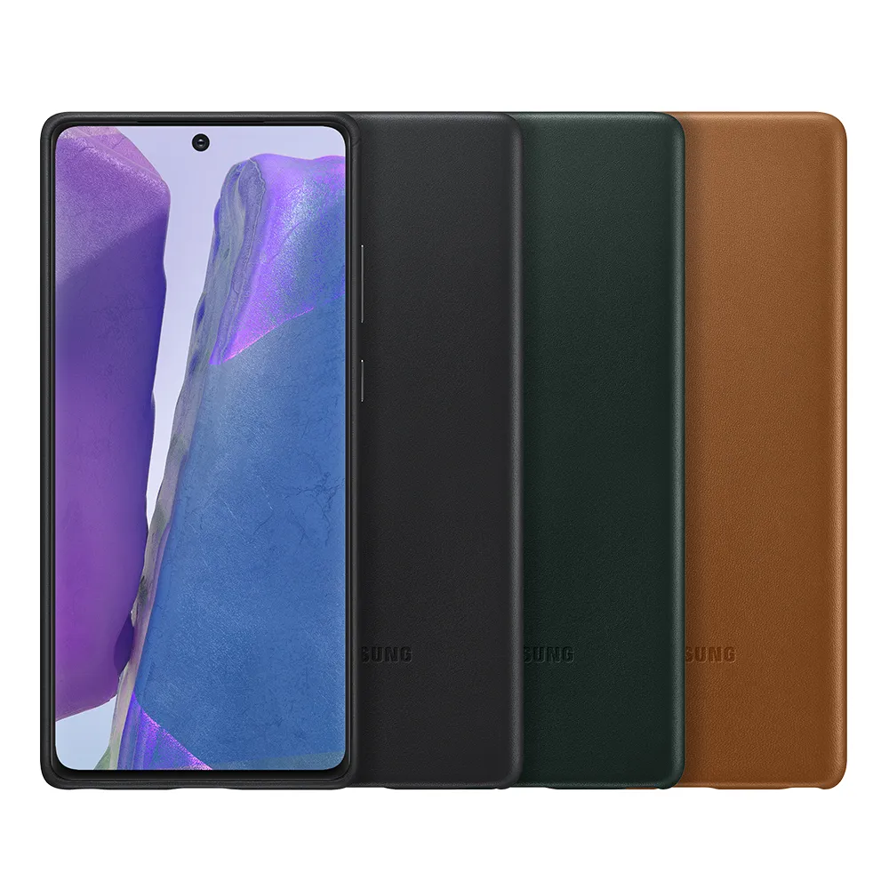 【Samsung 三星】拆封新品 Galaxy Note20 原廠皮革背蓋(公司貨-盒裝)