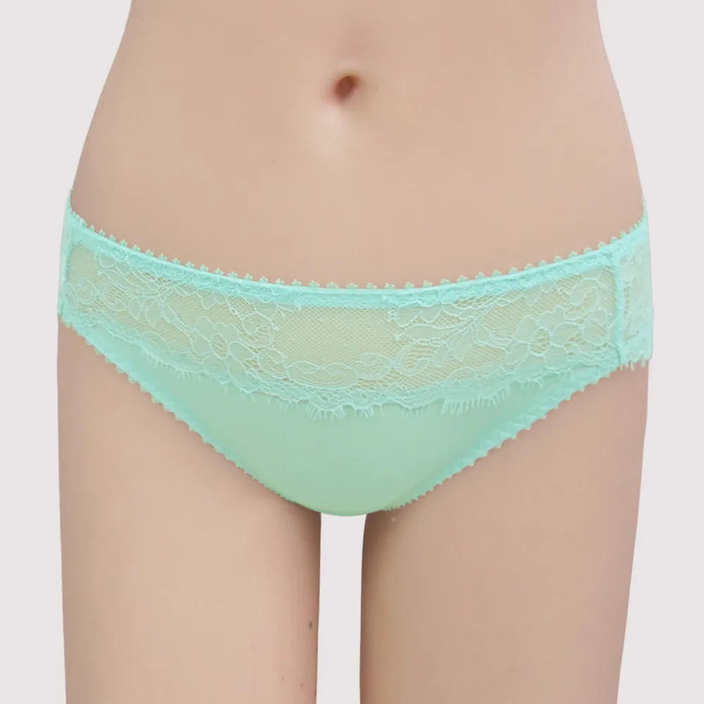 【瑪登瑪朵】我挺妳  低腰三角萊克內褲(甜柚綠)