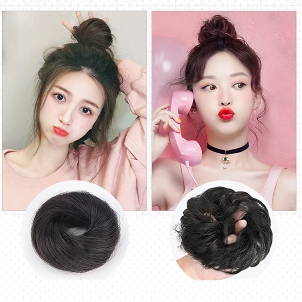 【巴黎精品】極速出貨 丸子頭仿真髮假髮包髮圈慵懶包頭輕量自然抓夾鯊魚夾髮夾(快速出貨8款a1cs5)