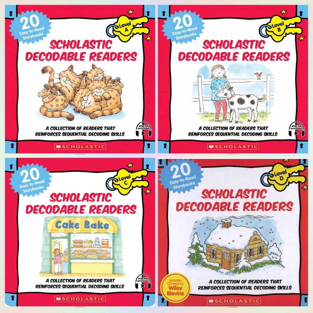 【麥克兒童外文書店】DECODABLE READERS BOX SET小讀本附音檔(分級讀本、字母拼讀)