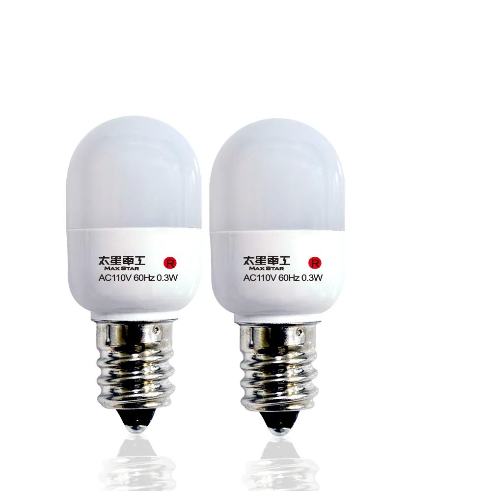 【太星電工】觀自在0.3W LED節能燈泡-紅光2入(E12)