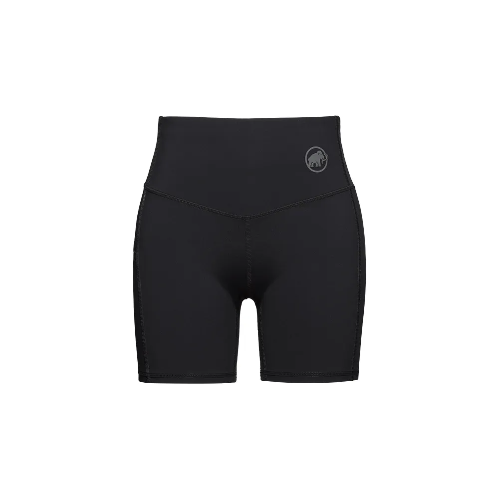 【Mammut 長毛象官方直營】Massone Short Tights W 高彈性高腰舒適緊身褲 黑色 女款 #1023-00960